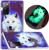 Voor Samsung Galaxy S20 FE Luminous TPU mobiele telefoon beschermhoes (Star Wolf)