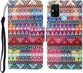 For Honor Play 9A Gekleurde Tekening Patroon Horizontale Flip Leren Case met Houder & Kaartsleuven & Portemonnee & Lanyard (Tribal Etnische Stijl)