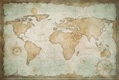 World map 200 x 135  - Dibond