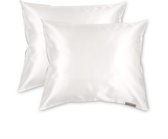 Beauty Pillow® Original - Satijnen Kussenslopen - Voordeelset - Duo Pack - Pearl - 60x70 cm