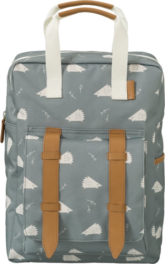 Fresk Rugzak voor Kinderen 5-7 jaar - 9,3 L - Schooltas Kind Jongen - Verstelbare Schouderbanden - Waterafstotende Rugtas - Groen - Hedgehog