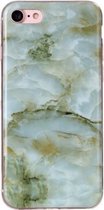 Apple iPhone SE (2020) Hoesje - Mobigear - Marble Serie - TPU Backcover - Groen - Hoesje Geschikt Voor Apple iPhone SE (2020)