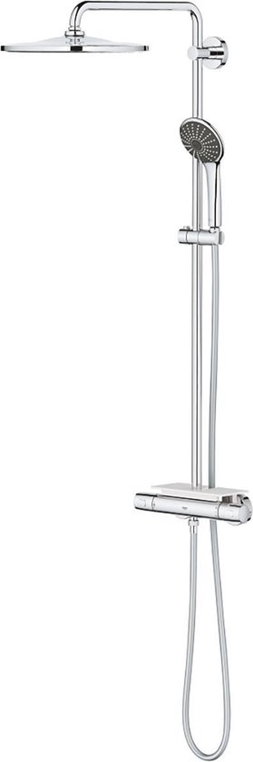 GROHE Vitalio Joy 310 Regendouche - Ø 31 cm - Inclusief thermostaatkraan en planchet - Met CoolTouch technologie - Chroom