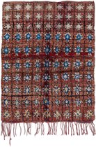 Traditioneel Zemmour vloerkleed - 215 x 165 cm - Handgeknoopt vloerkleed – een uniek en zeldzaam vloerkleed - Hoogpolig XL tapijt