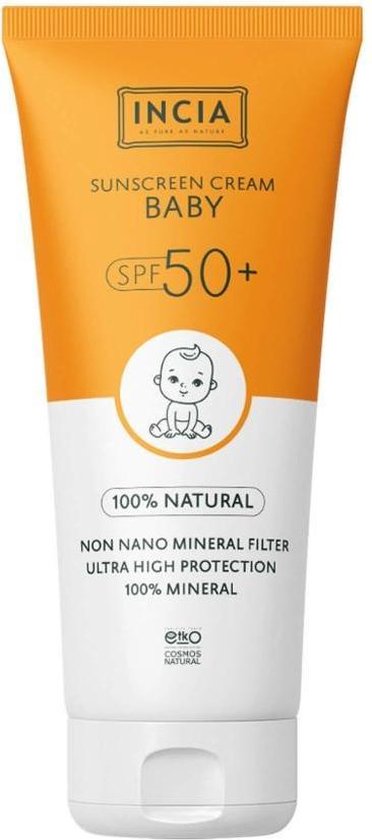 INCIA Natuurlijke Zonnebrandcrème voor Baby en Kind SPF 50 | Zonnebrand  zonder parfum... | bol.com