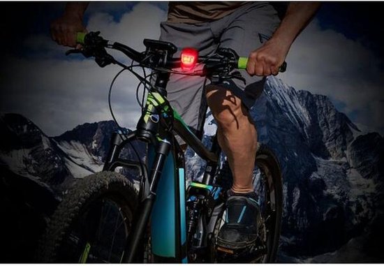 Fietslampjes led set wit en rood - fietsverlichting led - voorlicht/ achterlicht - inclusief batterijen — afbeelding 5