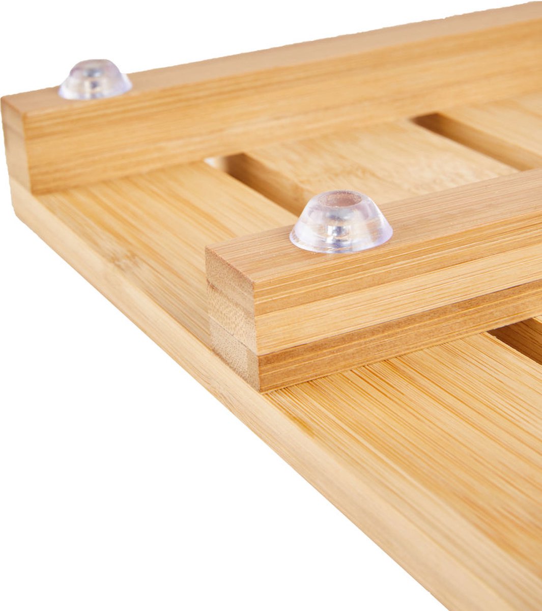 Bamboe Badmat - Douchemat antislip voor in douche of bad - Houten - douchemat - badkamer mat - saunamat - Bamboe — cadeau in Wonen & Interieur - foto 6