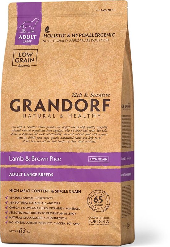 Grandorf lamb & brown rice adult large breeds 12kg