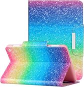 Voor Amazon Fire HD 8 (2020) Geschilderd patroon Horizontale flip lederen hoes met houder & kaartsleuven en portemonnee (Rainbow Sand)