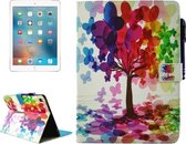Voor iPad Pro 9.7 inch Butterfly Tree Pattern Horizontale Flip Leren Case met Houder & Portemonnee & Kaartsleuven & Slaap / Wekfunctie & Pen Slot
