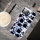 Voor Huawei Nova 8 SE Gekleurde Tekening Clear TPU Beschermhoesjes (Grappige Kat)