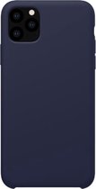 NILLKIN Flex Pure-serie effen kleur vloeibare siliconen valbestendige beschermhoes voor iPhone 11 Pro (5,8 inch) (blauw)