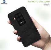 Voor Motorola One Zoom / One Pro PINWUYO Zun-serie PC + TPU + huid Waterdicht en anti-val All-inclusive beschermende schaal (zwart)
