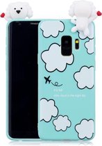 Voor Galaxy S9 schokbestendig Cartoon TPU beschermhoes (wolken)