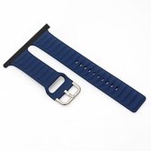 Siliconen vervangende horlogeband voor Apple Watch Series 6 & SE & 5 & 4 40 mm / 3 & 2 & 1 38 mm (blauw)