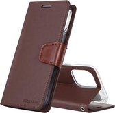 GOOSPERY SONATA DAGBOEK Horizontale flip lederen tas met houder en kaartsleuven en portemonnee voor iPhone 12/12 Pro (bruin)