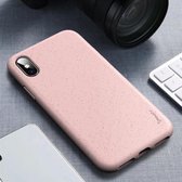 Voor iPhone XS / X iPAKY Starry Series schokbestendig rietje + TPU beschermhoes (roze)
