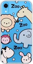 Voor iPhone XR Lucency Painted TPU Protective (dierentuin)