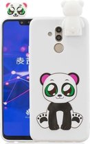 Voor Huawei Mate 20 Lite Cartoon schokbestendig TPU beschermhoes met houder (Panda)