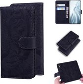 Voor Xiaomi Mi 11 Tiger Embossing Pattern Horizontale flip lederen tas met houder & kaartsleuven & portemonnee (zwart)