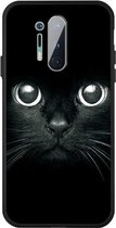 Voor OnePlus 8 Pro Pattern Printing Embossment TPU Mobile Case (Whiskered cat)