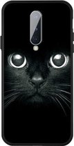 Voor OnePlus 8 Pattern Printing Embossment TPU Mobile Case (Whiskered cat)