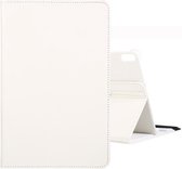 Voor Huawei Matepad Pro 10.8 inch 360 graden rotatie Litchi Texture Flip Leather Case met houder (wit)