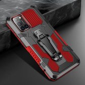 Voor Vivo V17 Armor Warrior schokbestendige pc + TPU beschermhoes (rood)