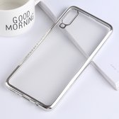 Samsung Galaxy A70 Hoesje - Mobigear - Royal Serie - TPU Backcover - Transparant / Zilver - Hoesje Geschikt Voor Samsung Galaxy A70
