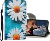 3D Gekleurde Tekening Horizontale Flip PU Leren Case met Houder & Kaartsleuven & Portemonnee Voor iPhone 12 Pro Max (Chrysanthemum)