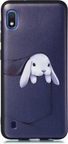 Voor Galaxy A10 schokbestendig Soft TPU beschermhoes (zak konijn patroon)