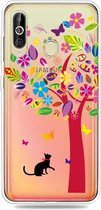 Mode Zachte TPU Case 3D Cartoon Transparante Zachte Siliconen Cover Telefoon Gevallen Voor Galaxy A60 (Color Tree)