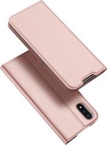 Voor Samsung Galaxy M01 DUX DUCIS Skin Pro Series horizontale flip PU + TPU lederen tas, met houder en kaartsleuven (rose goud)