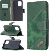 Voor Samsung Galaxy A91 / S10 Lite Bijpassende kleur Krokodiltextuur Horizontale flip PU lederen tas met portemonnee & houder & kaartsleuven (groen)