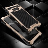 Voor Samsung Galaxy S8 Plus R-JUST AMIRA schokbestendig stofdicht waterdicht metalen beschermhoes (zwart goud)