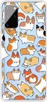 Voor Samsung Galaxy A31 schokbestendig geschilderd TPU beschermhoes (Corgis)