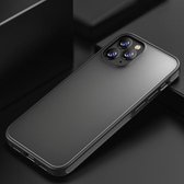 Voor iPhone 12/12 Pro iPAKY Knight-serie schokbestendig TPU + doorzichtig pc-hoesje (zwart)