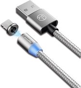 CaseMe 8-pins naar USB magnetische oplaadkabel voor serie 1, lengte: 1m (zilver)