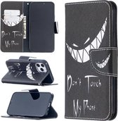 Voor iPhone 12/12 Pro Gekleurd tekeningpatroon Horizontaal leren flip-hoesje met houder & kaartsleuven en portemonnee (grijns)