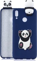 Voor Huawei Y9 2019 3D Cartoon patroon schokbestendig TPU beschermhoes (Panda)