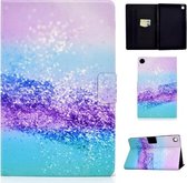Voor Huawei MatePad T8 Elektrisch Geperst TPU Gekleurde Tekening Horizontale Flip Leren Case met Houder & Kaartsleuven & Antislip Strip (Kleur Zand)