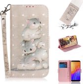 Voor Huawei Y5p 3D Geschilderd Patroon Magnetische Aantrekkelijkheid Horizontale Flip Leren Case met Houder & Kaartsleuf & Portemonnee & Lanyard (Eekhoorns)