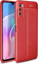 Voor Huawei Enjoy Z 5G Litchi Texture TPU schokbestendig hoesje (rood)