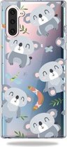 Mode Zachte TPU Case 3D Cartoon Transparante Zachte Siliconen Cover Telefoon Gevallen Voor Galaxy A20 / A30 (Koala)