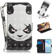 Voor Galaxy S20 + 3D Formule Patroon Magnetische Aantrekkelijkheid Horizontale Flip Leren Case met Lanyard, Ondersteuning Houder & Kaartsleuf & Portemonnee (Angry Bear)