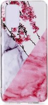 Voor Galaxy S20 + Marble Pattern Soft TPU beschermhoes (pruimenbloesem)