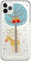 Voor iPhone 11 Pro Trendy schattig kerstpatroon Case TPU Cover Telefoonhoesjes (Lovers and Deer)