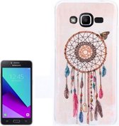 Voor Galaxy J2 Prime / G532 Color Leather Dream Catcher Pattern TPU Back Case