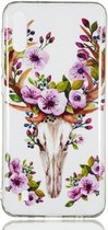 Sika Deer Pattern Noctilucent TPU Soft Case voor Galaxy M10