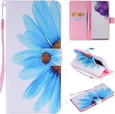 Voor Galaxy S20 Ultra schilderij horizontale flip lederen tas met houder & kaartsleuf & lanyard (zonnebloem)